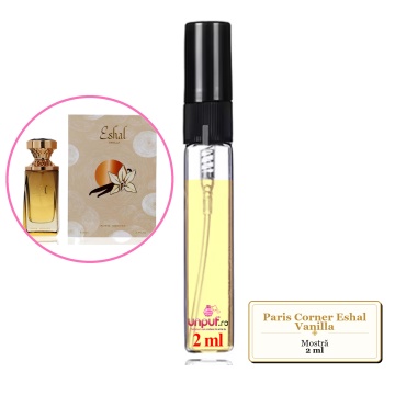 Mostra fiola din Parfumul Paris Corner Eshal Vanilla, decant sticla cu pulverizator - Img 1