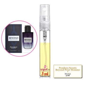 Mostra fiola din Parfumul Pendora Scents Beyond Pour Homme, decant sticla cu pulverizator - Img 3