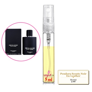 Mostra fiola din Parfumul Pendora Scents Noir En Leather, decant sticla cu pulverizator - Img 4