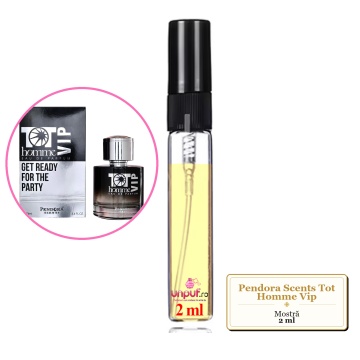 Mostra fiola din Parfumul Pendora Scents Tot Homme Vip, decant sticla cu pulverizator - Img 2