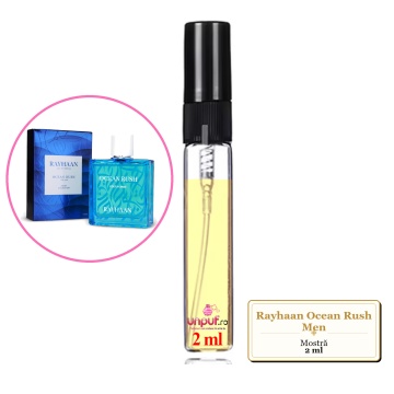 Mostra fiola din Parfumul Rayhaan Ocean Rush Men, decant sticla cu pulverizator - Img 2