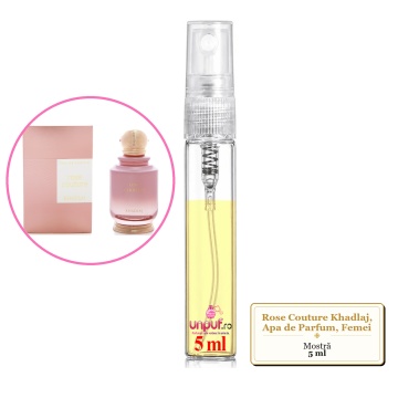 Mostra fiola din Parfumul Rose Couture Khadlaj, Apa de Parfum, Femei, decant sticla cu pulverizator - Img 2