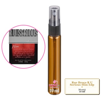 Mostra fiola din Parfumul Rue Broca R U Serious Him Edp, decant sticla cu pulverizator