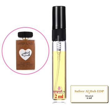 Mostra Fiola Din Parfumul Safeer Al Hub Eau De Parfum, Decant Sticla Cu Pulverizator