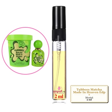 Mostra fiola din Parfumul Tubbees Matcha Made In Heaven Edp, decant sticla cu pulverizator