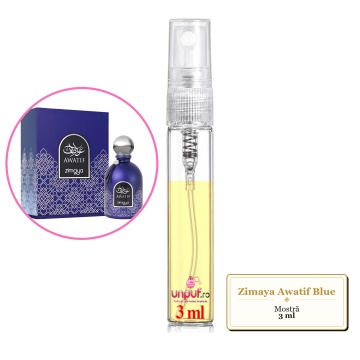 Mostra fiola din Parfumul Zimaya Awatif Blue, decant sticla cu pulverizator - Img 3