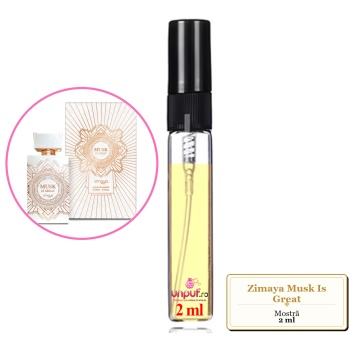Mostra fiola din Parfumul Zimaya Musk Is Great, decant sticla cu pulverizator - Img 2