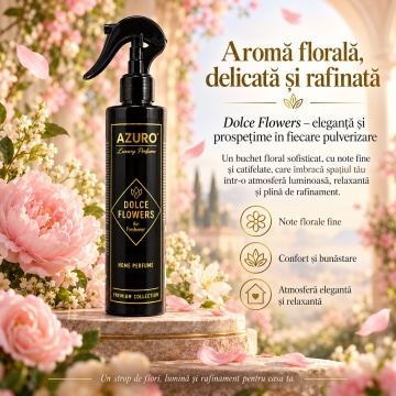 Odorizant Cameră Azuro Dolce Flowers Air Freshener – 250 ml - Img 2
