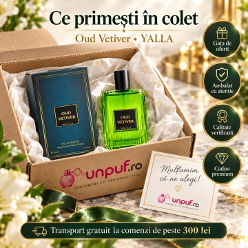 Oud Vetiver, Yalla parfum barbatesc inspirat de Grey Vetiver Tom Ford, EDP,50 ml - Img 4