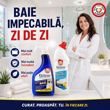 Pachet curatare baie si WC Klintensiv – 500 ml + 750 ml - Img 6