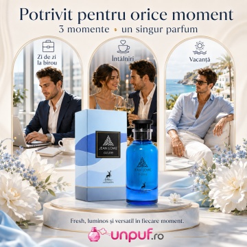 Parfum Arăbesc Alhambra Jean Lowe Azure Maison Alhambra 100 ml, Apă de Parfum Unisex, Damă și Bărbat, Aromă Acvatic Proaspătă, Inspirat Afternoon Swim - Img 6