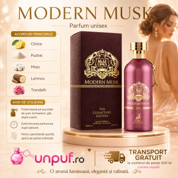 Parfum Arăbesc Alhambra Modern Musk Maison Alhambra 100 ml, Apă de Parfum Unisex, Damă și Bărbat, Aromă Mosc Floral Curat, Inspirat Morning Muscs - Img 9