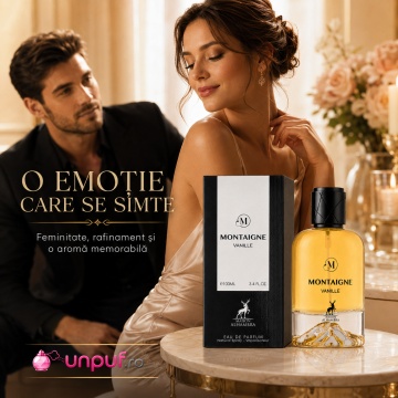 Parfum Arăbesc Alhambra Montaigne Vanille 100 ml, Apă de Parfum Damă, Maison Alhambra, Inspirat Roses Vanille, Aromă Oriental Vanilată cu Bergamotă, Condimente Moi, Tonka, Caramel, Flori Albe, Ambră, Lemn de Santal, Mosc și Vanilie - Img 5