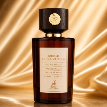 Parfum Arăbesc Alhambra Smoked Oud & Vanilla Maison Alhambra 100 ml, Apă de Parfum Unisex, Damă și Bărbat, Aromă Oriental Vanilată, Inspirat Vanille Fatale - Img 2