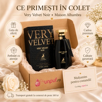 Parfum Arăbesc Alhambra Very Velvet Noir Maison Alhambra 100 ml, Apă de Parfum Damă, Aromă Oriental Ambrată, Inspirat Very Sexy Night - Img 4