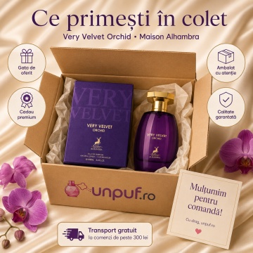 Parfum Arăbesc Alhambra Very Velvet Orchid Maison Alhambra 100 ml, Apă de Parfum Unisex, Damă și Bărbat, Aromă Floral Fructată, Inspirat Very Sexy Orchid - Img 4