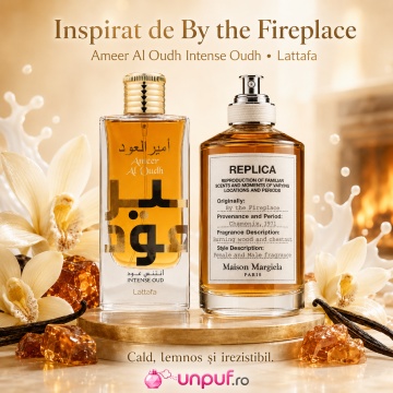 Parfum Arăbesc Ameer Al Oudh Intense Lattafa 100 ml, Apă de Parfum Unisex, Damă și Bărbat, Inspirat By The Fireplace Maison Margiela, Aromă Oriental Ambrată Lemnoasă Dulce cu Șofran, Nucșoară, Absint, Labdanum, Mușcată, Note Lemnoase, Oud, Pielărie și Van - Img 8