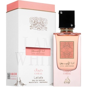 Parfum Arăbesc Ana Abiyedh Coral Lattafa 60 ml, Apă de Parfum Unisex, Aromă Floral Fructată cu Pepene Roșu, Piersică, Portocală, Cocos, Vanilie și Mosc - Img 11