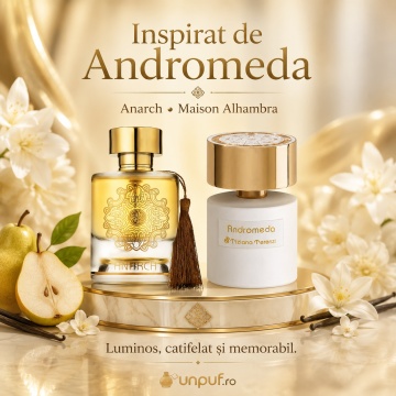 Parfum Arăbesc Anarch Maison Alhambra 100 ml, Apă de Parfum Unisex, Damă și Bărbat, Inspirat Andromeda Tiziana Terenzi, Aromă Oriental Florală Ambrată cu Iarbă, Ylang Ylang, Bergamotă, Iasomie, Crin, Piersică, Frunze de Violetă, Heliotrop, Trandafir, Aban - Img 8