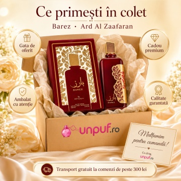 Parfum Arăbesc Ard Al Zaafaran Barez 100 ml, Apă de Parfum Damă, Inspirat My Way, Aromă Florală Luminoasă cu Citrice, Bergamotă, Flori Albe, Tuberoză, Iasomie, Vanilie, Mosc și Note Pudrate - Img 4