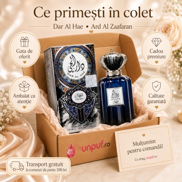 Parfum Arăbesc Ard Al Zaafaran Dar Al Hae For Men 100 ml, Apă de Parfum Bărbat, Inspirat Allure Homme Sport, Aromă Aromatic Lemnoasă cu Grapefruit, Bergamotă, Piper, Lavandă, Note Acvatice, Ambră, Cedru, Mosc și Vetiver - Img 4