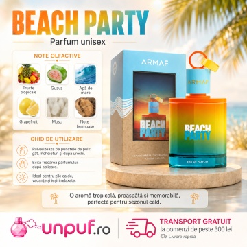 Parfum Arăbesc Armaf Beach Party 100 ml, Apă de Parfum Unisex Damă și Bărbat, Aromă Aromatic Orientală, Fresh, Tropicală și Lemnoasă - Img 9