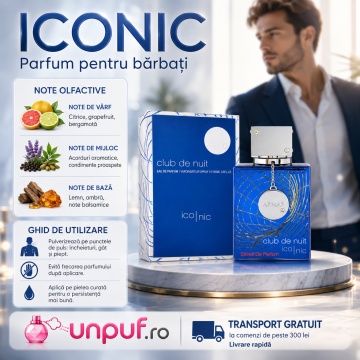 Parfum Arăbesc Armaf Club De Nuit Blue Iconic 105 ml, Apă de Parfum Bărbat, Aromă Lemnos Aromatică, Fresh, Elegantă, Masculină și Magnetică, Inspirată de Bleu De Chanel - Img 9