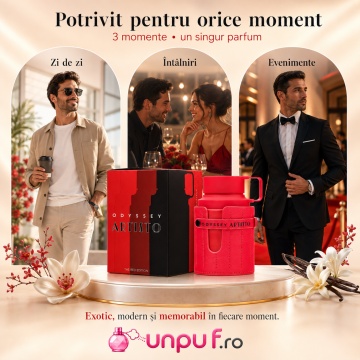 Parfum Arăbesc Armaf Odyssey Artisto 100 ml The Red Edition, Apă de Parfum Damă, Aromă Lemnos Aromatică, Exotică, Dulce și Memorabilă - Img 6