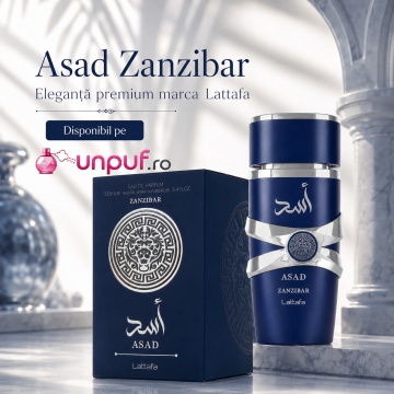 Parfum Arăbesc Asad Zanzibar Lattafa 100 ml, Apă de Parfum Bărbați, Inspirat Le Beau Jean Paul Gaultier, Aromă Floral Gurmandă cu Lavandă, Piper Negru, Iris, Nucă de Cocos, Sare, Tămâie și Vanilie - Img 10