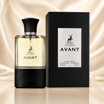 Parfum Arăbesc Avant Maison Alhambra 100 ml, Apă de Parfum Bărbați, Inspirat Aventus For Him Creed, Aromă Chypre Fructată cu Ananas, Bergamotă, Coacăză Neagră, Măr, Iasomie, Lemn de Mesteacăn, Paciuli, Trandafir, Ambră Gri, Lichen, Mosc și Vanilie