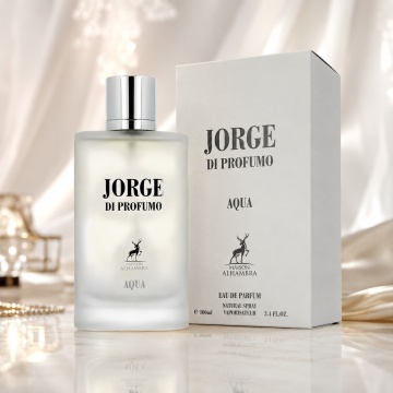 Parfum Arăbesc Bărbat Jorge Di Profumo Aqua Maison Alhambra 100 ml, Apă de Parfum, Inspirat de Acqua di Gio Giorgio Armani, Aromă Aromatic Acvatică cu Bergamotă, Lămâie, Lime, Mandarină, Portocală, Neroli, Note Marine, Lavandă, Iasomie, Cedru, Mosc Alb, L