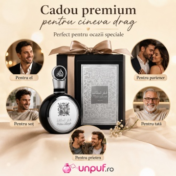 Parfum Arabesc Bărbați Fakhar Silver Lattafa, Eau de Parfum 100 ml, Fresh Aromatic Masculin - Img 3