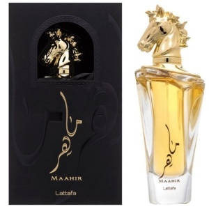 Parfum Arabesc Bărbați Maahir Gold Lattafa, Eau de Parfum 100 ml, Masculin, Ambrat Lemnos Vanilat, Santal, Vanilie - Img 11
