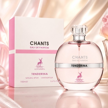 Parfum Arăbesc Chants Tenderina Maison Alhambra 100 ml, Apă de Parfum Damă, Inspirat Chance Eau Tendre Chanel, Aromă Floral Fructată cu Grapefruit, Gutuie, Iasomie, Trandafir și Mosc