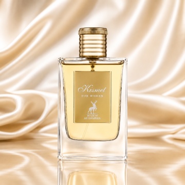 Parfum Arăbesc Damă Kismet For Women Maison Alhambra 100 ml, Apă de Parfum, Inspirat de Good Girl Gone Bad By Kilian, Aromă Floral Fructată cu Osmanthus, Iasomie, Trandafir, Tuberoză, Narcisă, Ambră, Cedru, Flori Albe și Accente Pudrate - Img 2