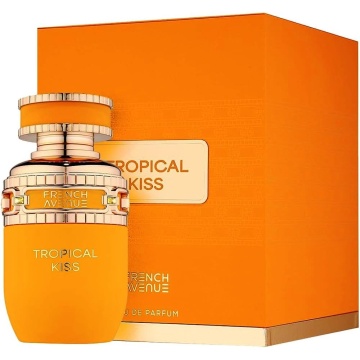 Parfum Arăbesc Damă Tropical Kiss French Avenue 80 ml, Apă de Parfum, Inspirat de Soleil De Jeddah Mango Kiss, Aromă Tropicală Dulce cu Mango, Cocos, Fructe Exotice, Flori Albe, Flori Galbene, Vanilie, Ambră și Mosc - Img 11