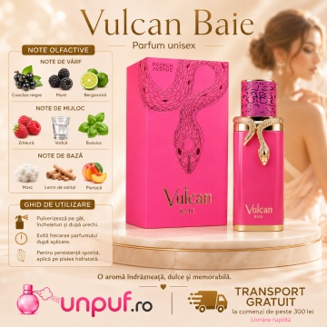 Parfum Arăbesc Damă Vulcan Baie French Avenue 100 ml, Apă de Parfum, Inspirat de Pink Boa Stephen Humbert Lucas, Aromă Fructată Dulce și Memorabilă cu Coacăze Negre, Mure, Bergamotă, Zmeură, Vodcă, Busuioc, Mosc, Lemn de Santal și Piersică - Img 9
