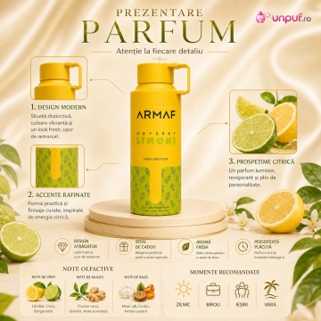 Parfum Arăbesc Deodorant Odyssey Limoni Fresh Edition 200 Ml - Img 2