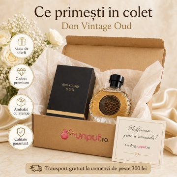 Parfum Arăbesc Don Vintage Oud Eau de Parfum 100 ml, Bărbați, French Avenue, Inspirat Ombre Nomade Louis Vuitton, Aromă Lemnos Oud Vintage cu Bergamotă, Piper, Șofran, Cedru, Tămâie, Trandafir, Oud, Ambră, Piele și Vetiver - Img 4