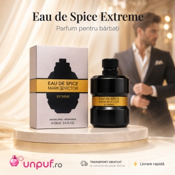 Parfum Arăbesc Eau De Spice Extreme Mark & Victor Fragrance World 100 ml, Apă de Parfum Bărbați, Aromă Lemnos Condimentată cu Scorțișoară, Chimion, Șofran, Whiskey, Tutun și Vanilie - Img 10