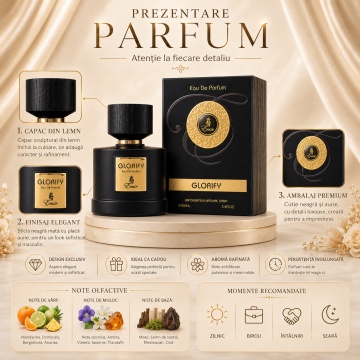 Parfum Arăbesc Emir Glorify 100 ml, Apă de Parfum Bărbat, Aromă Oriental Lemnoasă, Proaspătă, Citrică, Fructată, Luminoasă și Sofisticată, Inspirată de Gumin Tiziana Terenzi - Img 3