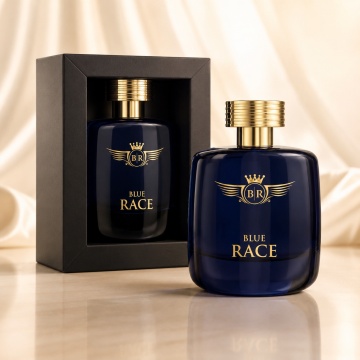Parfum Arăbesc Emper Blue Race 100 ml, Apă de Parfum Unisex, Damă și Bărbat, Inspirat Polo Blue Gold Blend, Aromă Acvatic Proaspătă Fresh cu Note Marine, Bergamotă, Grepfrut, Lavandă, Note Ozonice, Salvie, Lemn de Cedru, Ambroxan și Mosc