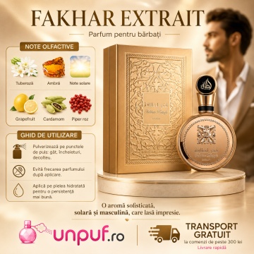Parfum Arăbesc Fakhar Extrait Gold Lattafa Pride 100 ml, Apă de Parfum Bărbat, Aromă de Pielărie cu Tuberoză, Note Florale, Rășină, Pin, Note Animalice, Ambră și Mosc - Img 9