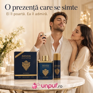 Parfum Arabesc Fragrance World Aventos Blue Eau De Parfum 100 Ml + Deo 50 Ml - Img 5