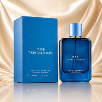 Parfum Arăbesc Fragrance World Des Tentations 100 ml, Apă de Parfum Bărbați, Aromă Aromatic Orientală, Fresh și Condimentată, cu Note de Citrice, Condimente, Flori Albe, Lavandă, Cedru, Ambră și Mosc