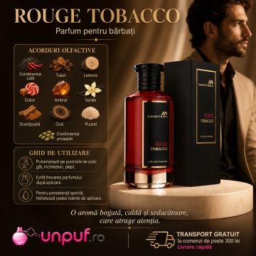 Parfum Arăbesc Fragrance World Montera Rouge Tobacco Eau De Parfum 100 Ml - Img 9
