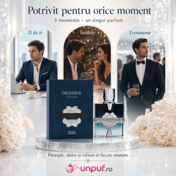 Parfum Arăbesc French Avenue Aromatix Frostbite 100 ml, Apă de Parfum Unisex, Damă și Bărbat, Inspirat Ambassador Men, Aromă Aromatic Orientală Fresh Fructată cu Citrice, Condimente, Note Proaspete, Flori Albe, Lavandă, Note Calde, Lemn de Cedru, Ambră și - Img 6