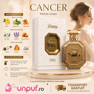Parfum Arăbesc Genesis Cancer French Avenue 90 ml, Apă de Parfum Unisex, Damă și Bărbat, Inspirat Libre L’Eau Nue, Aromă Aromatic Orientală Luminoasă cu Citrice, Bergamotă, Mandarină, Flori Albe, Lavandă, Accente Dulci, Vanilie, Ambră, Lemn de Cedru și Mo - Img 9