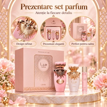 Parfum Arăbesc Gift Set Haya 100Ml + 12 Ml Hairmist - Img 4