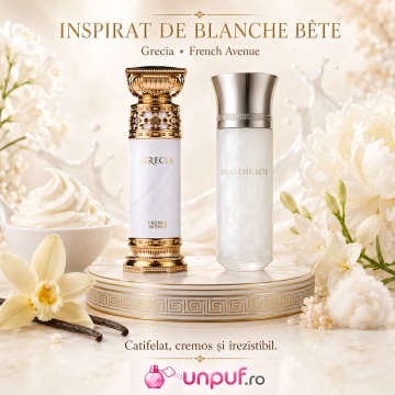 Parfum Arăbesc Grecia White French Avenue 100 ml, Apă de Parfum pentru Damă, Inspirat Blanche Bête Les Liquides Imaginaires, Aromă Aromatic Orientală Cremoasă și Catifelată cu Vanilie, Acord Lactonic, Flori Albe, Tuberoză, Citrice, Condimente, Lemn de Ced - Img 8